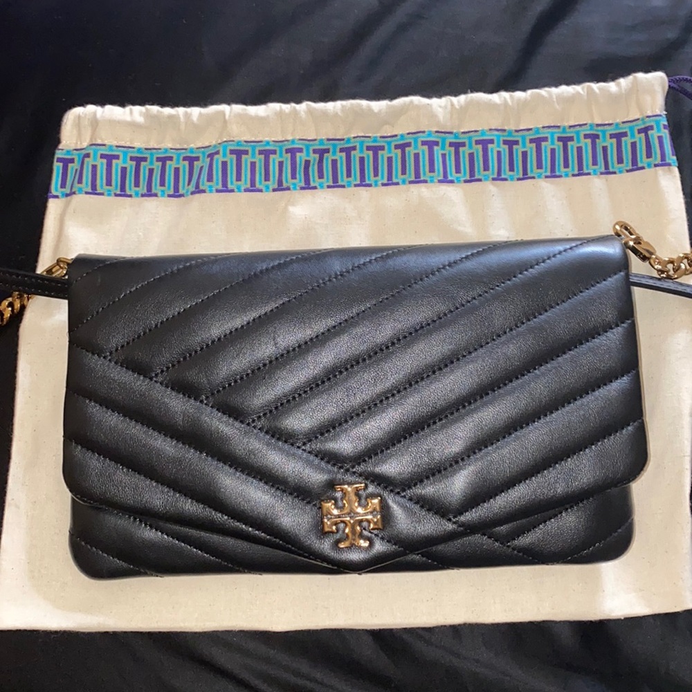 Tory Burch Kira Quilted Chevron Clutch